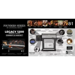 Barbecue à Pellets LG1200FL Legacy LOUISIANA -Weber Promos Boutique barbecue a pellets lg1200fl louisiana 5