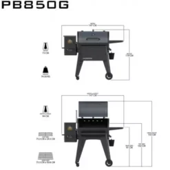 Barbecue à Pellets Navigator 850 PIT BOSS -Weber Promos Boutique barbecue a pellets navigator 850g 2