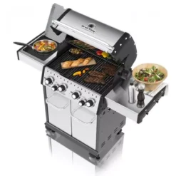 Barbecue Gaz Baron S 490 Ir Avec Plancha Et Rôtissoire BROIL KING -Weber Promos Boutique barbecue gaz baron 490s broilking 2