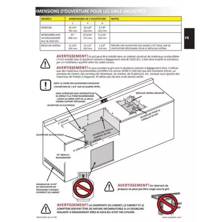 Barbecue Gaz NAPOLEON Encastrable Built-In Pro 500 Inox 3 Brûleurs + Brûleur Arriere 3 Barbecue Gaz NAPOLEON Encastrable Built-In Pro 500 Inox 3 Brûleurs + Brûleur Arriere – Image 3