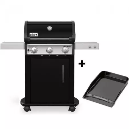 Barbecue Gaz Spirit E-315 Mix Plancha - Black - WEBER 1 Barbecue Gaz Spirit E-315 Mix Plancha - Black - WEBER