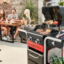 Barbecue Hybride Gaz & Charbon Gas2Coal 2.0 2 Brûleurs -Weber Promos Boutique barbecue hybride gaz charbon gas2coal 20 2 bruleurs 2