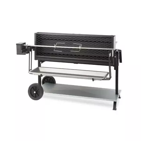 Barbecue Mechoui Acier Noir Sur Chariot Exception 120 Cm 2 Barbecue Mechoui Acier Noir Sur Chariot Exception 120 Cm – Image 2