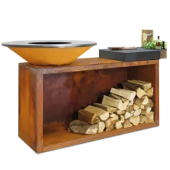 Brasero OFYR Island 85 Ceramique Gris Anthracite