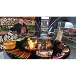 Brasero OFYR XL Plancha Acier Corten Pied 50cm -Weber Promos Boutique brasero ofyr xl plancha acier cortene pied 50cm 3