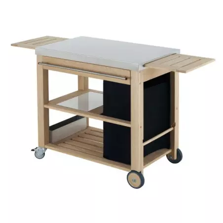 Chariot MOBILOT Robinier Et Inox - ENO 1 Chariot MOBILOT Robinier Et Inox - ENO