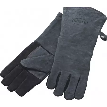 Paire De Gants En Cuir Pour Barbecue - ROSLE 1 Paire De Gants En Cuir Pour Barbecue - ROSLE