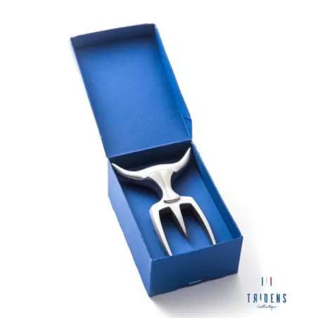 Fourchette TRIDENS Inox Brosse Avec Socle Bois 4 Fourchette TRIDENS Inox Brosse Avec Socle Bois – Image 4