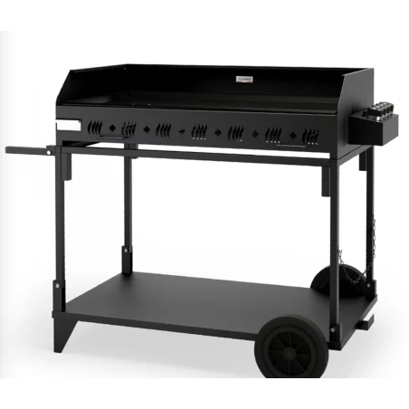 Plancha Exception Pakita Noire 105cm Sur Chariot Pliable 1 Plancha Exception Pakita Noire 105cm Sur Chariot Pliable