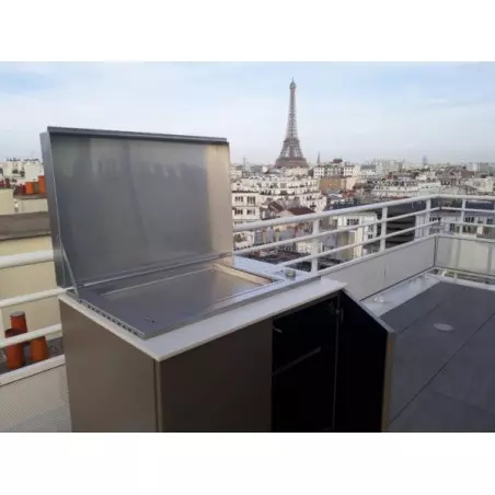 Plancha Electrique Encastrable Oasi In.El60 Inox Plaque Lisse + Couvercle - PLANET 4 Plancha Electrique Encastrable Oasi In.El60 Inox Plaque Lisse + Couvercle - PLANET – Image 4