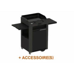 Pack + Plancha Gaz Fusion 60 Grise Sur Chariot - ENO