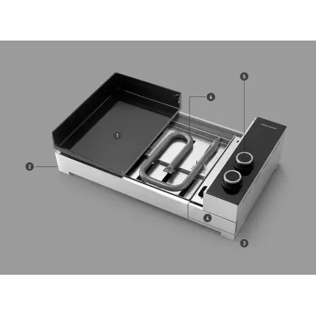 Plancha Premium 60 Gaz Inox - FORGE ADOUR 2 Plancha Premium 60 Gaz Inox - FORGE ADOUR – Image 2