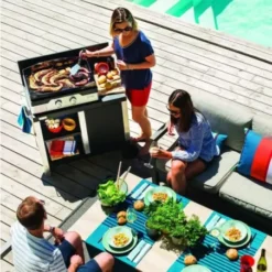 Plancha Gaz Signature Allure 260 Duo Acier/Inox -Weber Promos Boutique plancha signature allure 260 duo acier inox 2