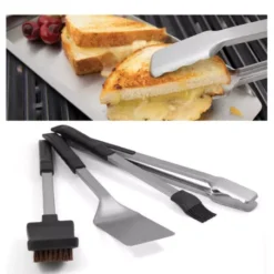 Set De 4 Accessoires Inox Baron BROIL KING (Réf. 64003) -Weber Promos Boutique set de 4 accessoires inox baron broil king ref 64003 2